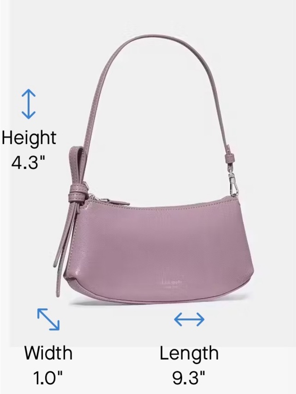 kate spade Lilac Leather Shoulder Bag - Picture 4 of 4
